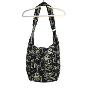 Jack Skellington Tapestry Fabric‎ Crossbody Bag. Hippie. Gothic. Whimsical. Boho
